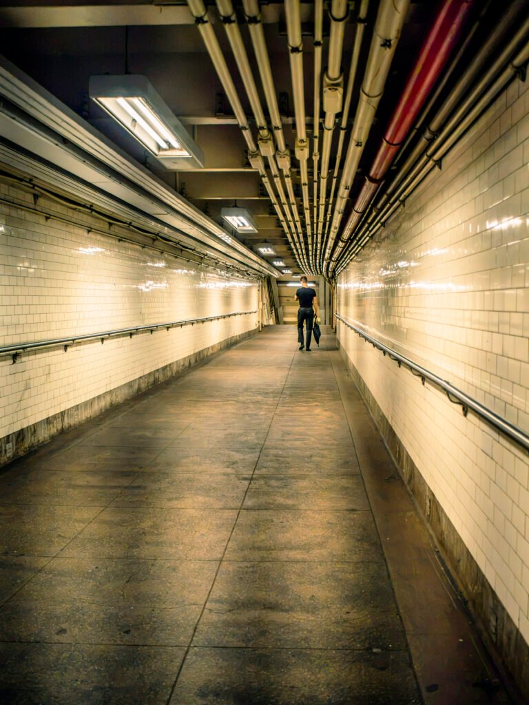 Businessman In The Subway